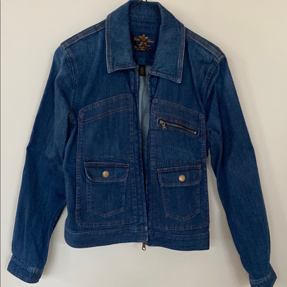 Ralph Lauren zippered Blue Denim Jacket
